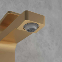 Baterie pentru lavoar Villeroy&Boch, Architectura Square 112, fără ventil , brushed gold